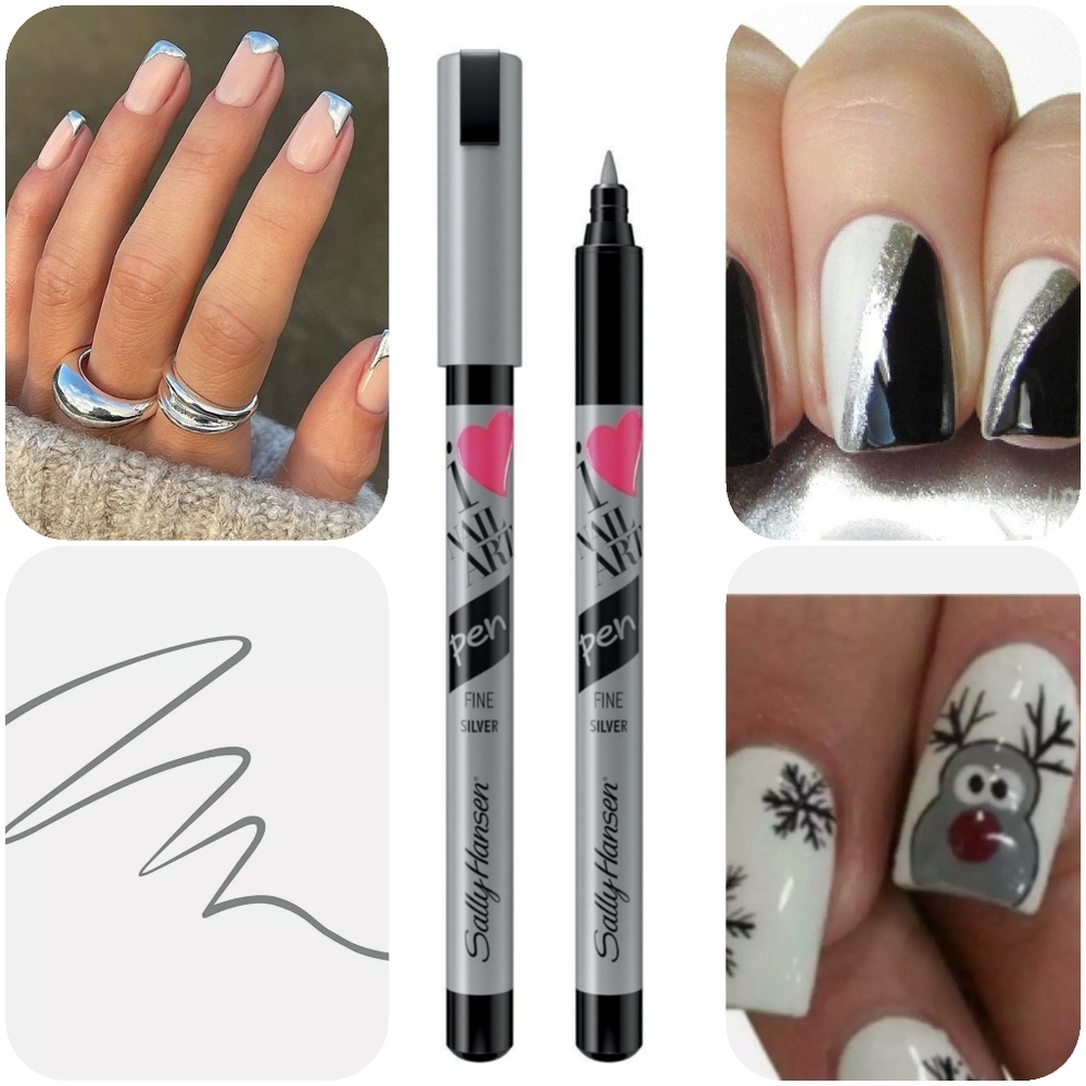Bundle 2 \ I ❤ Nail Art 420 Silver Fine Pen New With Tags